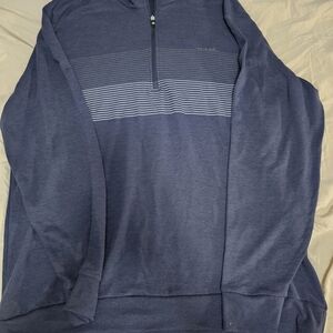 Travis Mathew Navy Zip-Up Sweater